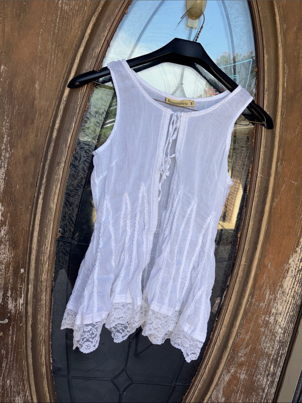 Passementrie lace crochet boho blouse! Small